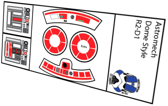 Astromech Decals (Round Top)