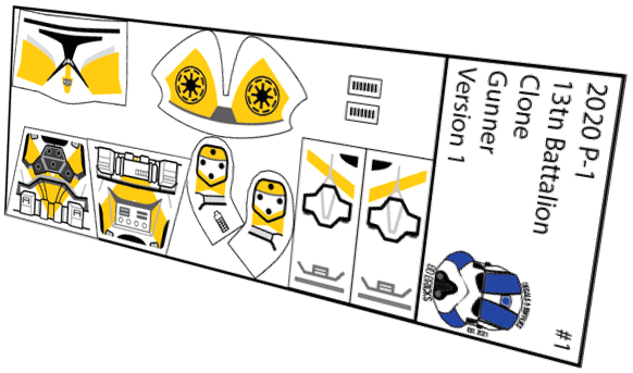13th Battalion Clone Gunner Version 1