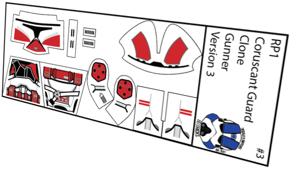 Coruscant Guard Clone Gunner Version 3