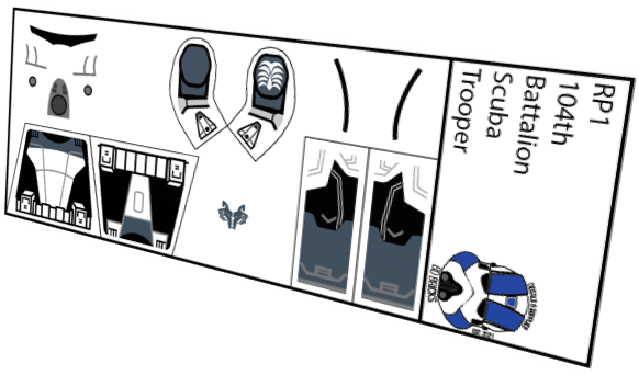 104th Battalion Scuba Clone Trooper