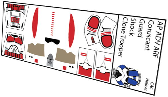 Coruscant Guard Shock Clone ADV ARF