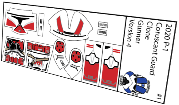 Coruscant Guard Clone Gunner Version 4