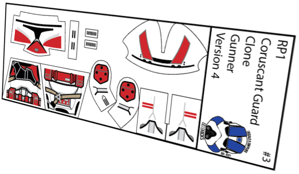 Coruscant Guard Clone Gunner Version 4