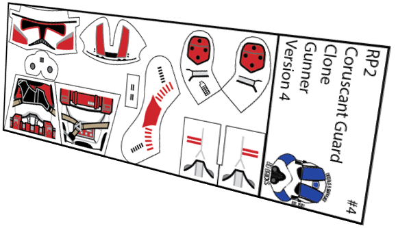 Coruscant Guard Clone Gunner Version 4