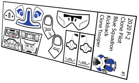 Blue Squadron Kickback Phase 2 Pilot Clone Trooper