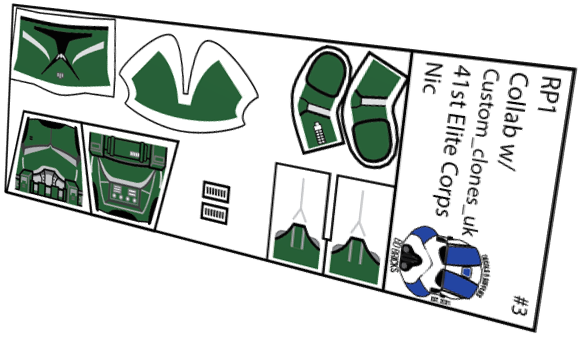 41st Elite Corps Nic (Custom_clones_uk x BD Bricks)