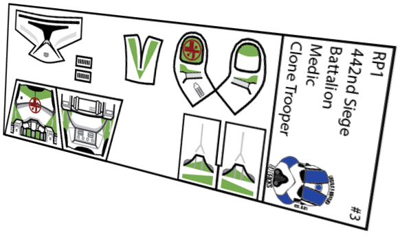 442nd Siege Battalion Medic Clone Trooper