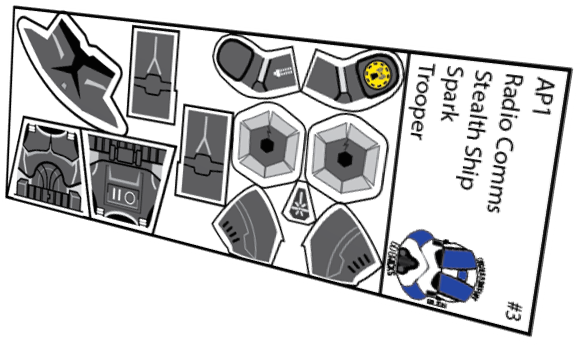 Stealth Ship Radio Comms Spark Clone Trooper