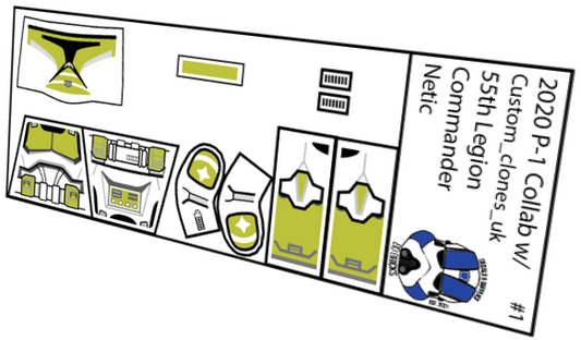 55th Legion Commander Netic (Custom_clones_uk x BD Bricks)