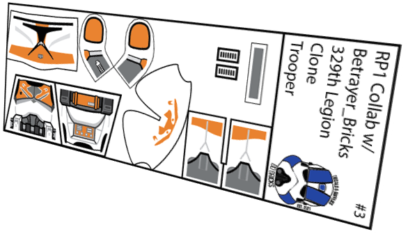329th Legion Clone Trooper (Betrayer_Bricks x BD Bricks)