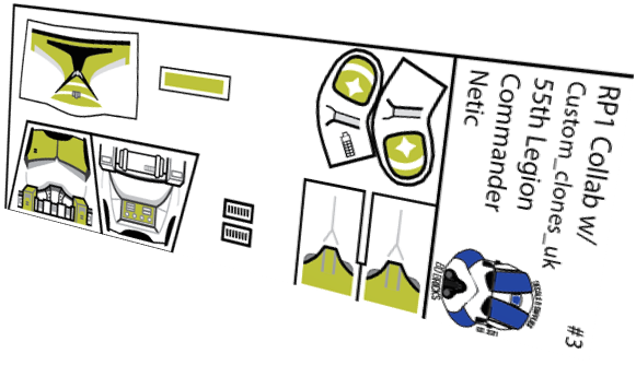 55th Legion Commander Netic (Custom_clones_uk x BD Bricks)