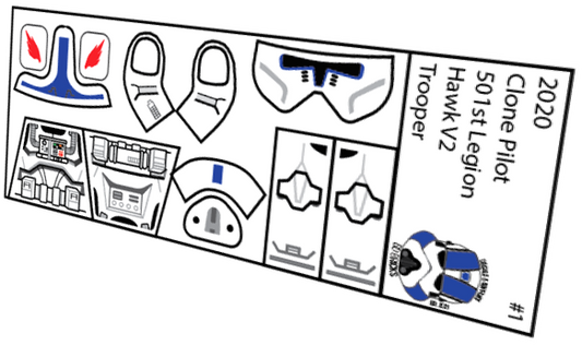 501st Legion Hawk V2 Phase 2 Pilot Clone Trooper