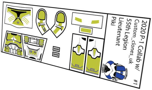 55th Legion LT. Piki (Custom_clones_uk x BD Bricks) (Copy)
