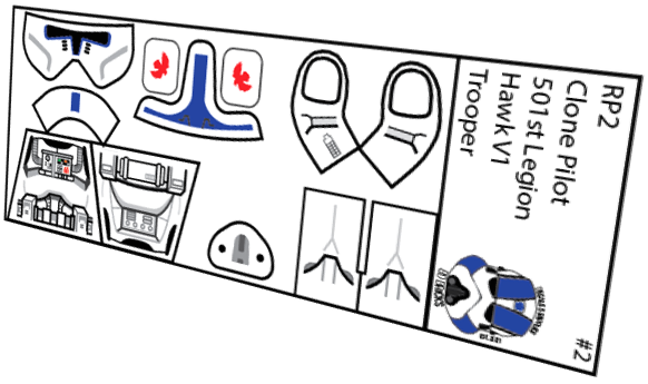 501st Legion Hawk V1 Phase 2 Pilot Clone Trooper