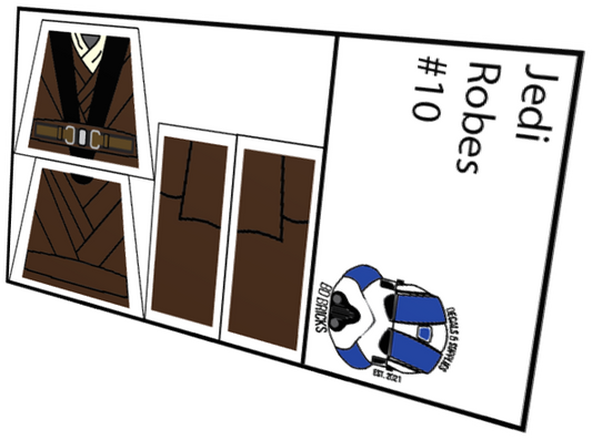 Jedi Robes (Black Split Atire)