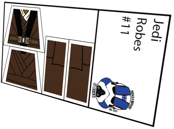 Jedi Robes (Black Split Atire)