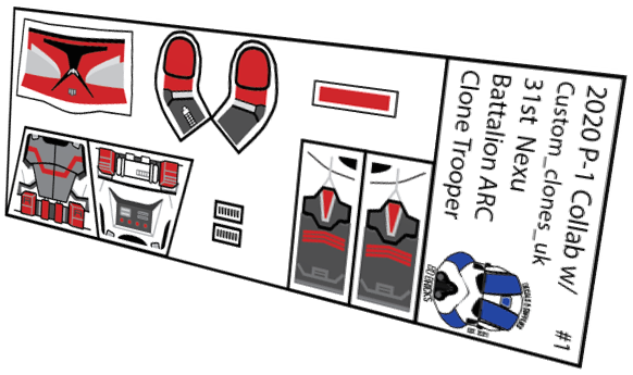 31st Nexu Battalion ARC Trooper (Custom_clones_uk x BD Bricks)