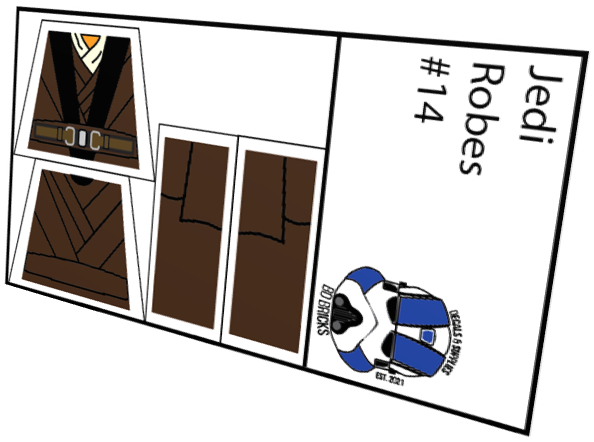 Jedi Robes (Black Split Atire)