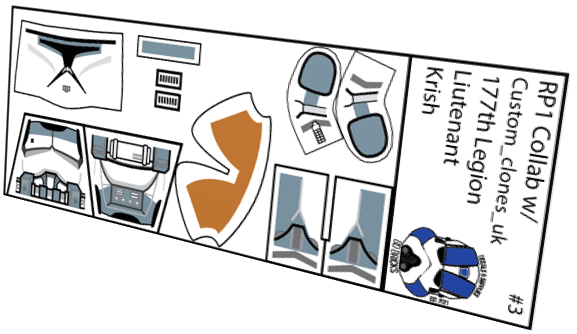 177th Legion Lieutenant Krish (Custom_clones_uk x BD Bricks)