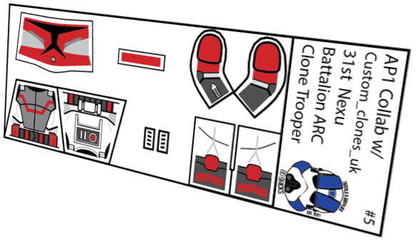 31st Nexu Battalion ARC Trooper (Custom_clones_uk x BD Bricks)