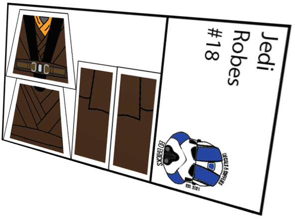 Jedi Robes (Black Split Atire)