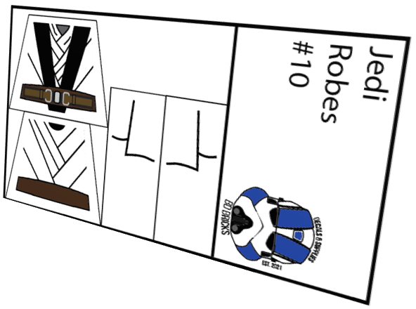 Jedi Robes (Black Split Atire)