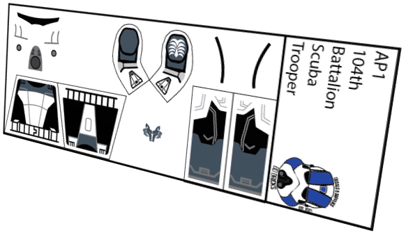 104th Battalion Scuba Clone Trooper