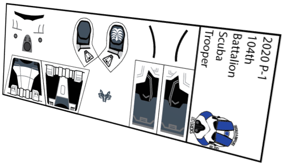 104th Battalion Scuba Clone Trooper