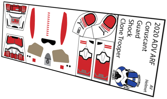 Coruscant Guard Shock Clone ADV ARF