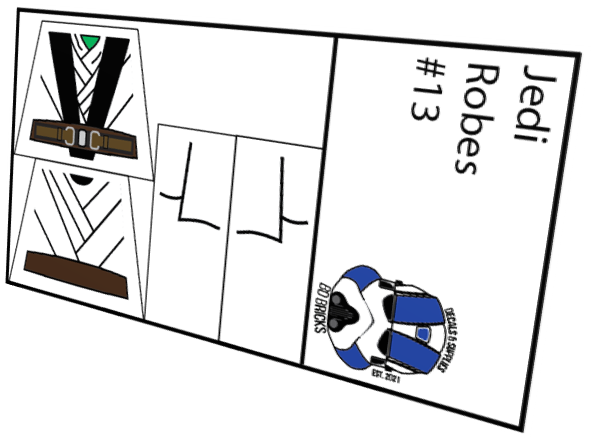 Jedi Robes (Black Split Atire)