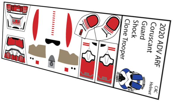 Coruscant Guard Shock Clone ADV ARF
