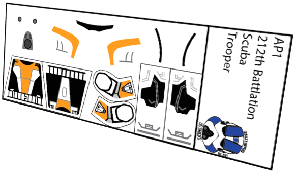 212th Attach Battalion Scuba Clone Trooper