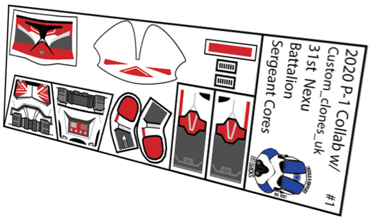 31st Nexu Battalion Sergeant Cores (Custom_clones_uk x BD Bricks)