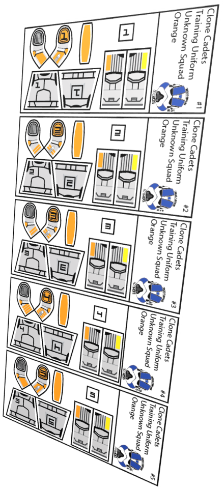 Training Clone Cadets Orange Squad