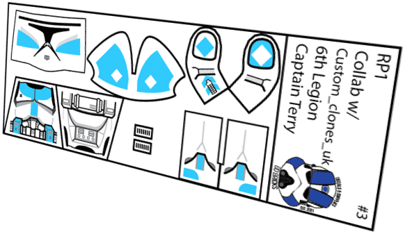 6th Legion Captain Terry (Custom_clones_uk x BD Bricks)