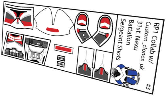 31st Nexu Battalion Sergeant Shots (Custom_clones_uk x BD Bricks)