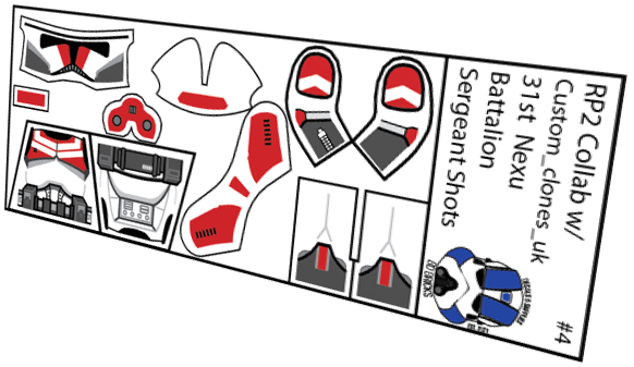 31st Nexu Battalion Sergeant Shots (Custom_clones_uk x BD Bricks)
