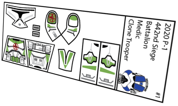 442nd Siege Battalion Medic Clone Trooper