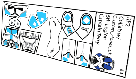 6th Legion Captain Terry (Custom_clones_uk x BD Bricks)