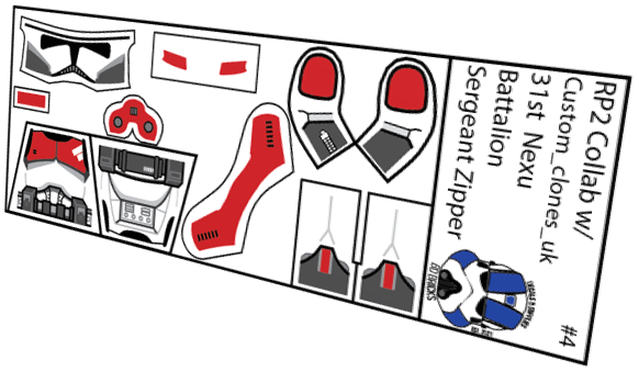 31st Nexu Battalion Sergeant Zipper (Custom_clones_uk x BD Bricks)