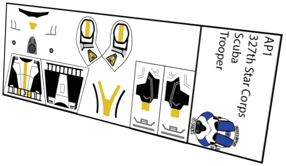 327th Star Corps Scuba Clone Trooper