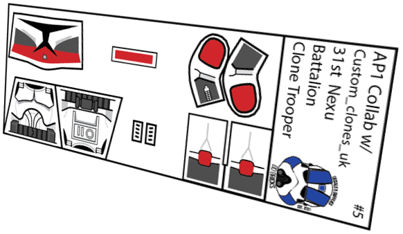 31st Nexu Battalion Clone Trooper (Custom_clones_uk x BD Bricks)