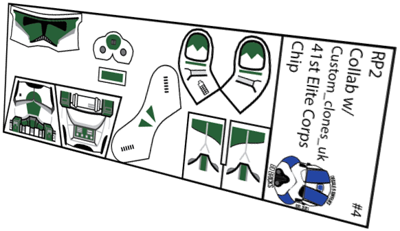 41st Elite Corps Chip (Custom_clones_uk x BD Bricks)