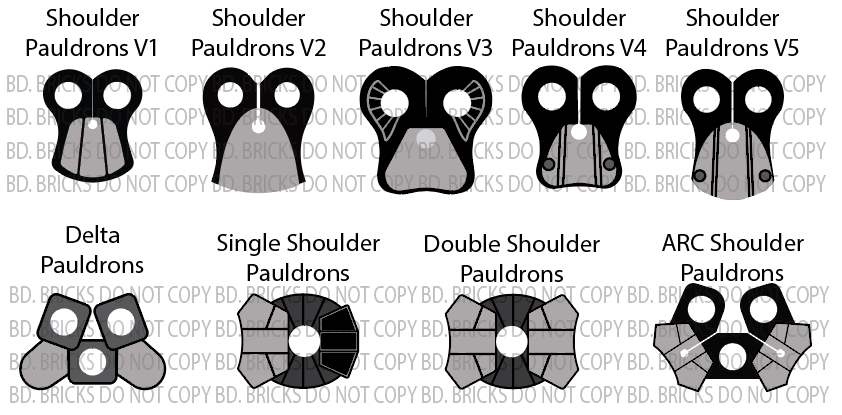 Basic Colors Pauldrons