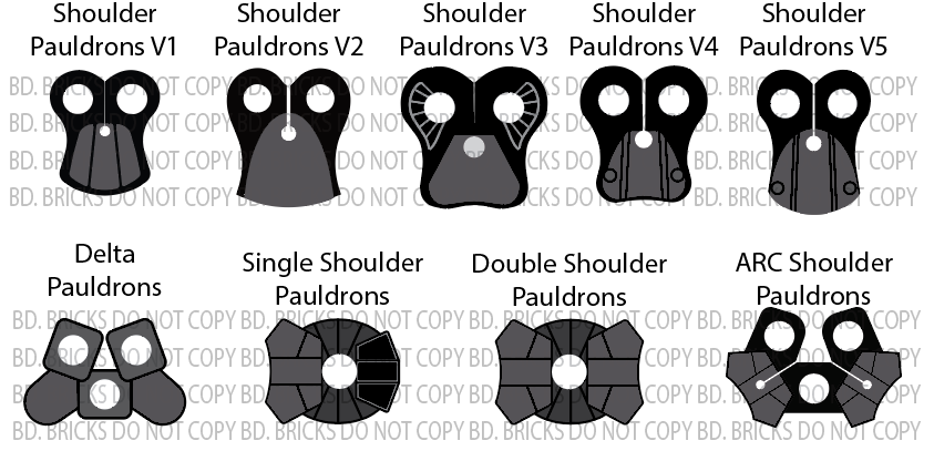 Basic Colors Pauldrons