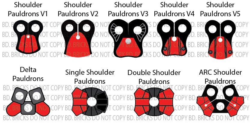 Basic Colors Pauldrons
