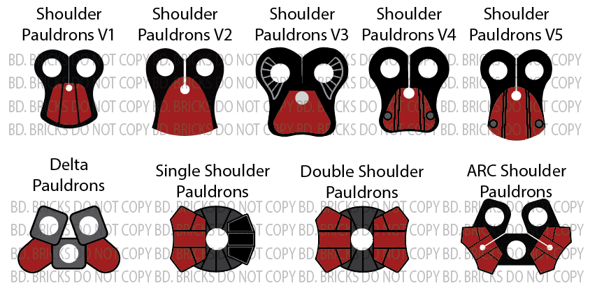 Basic Colors Pauldrons
