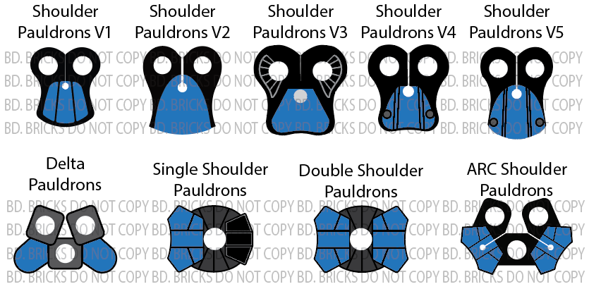 Basic Colors Pauldrons