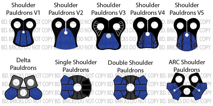 Basic Colors Pauldrons