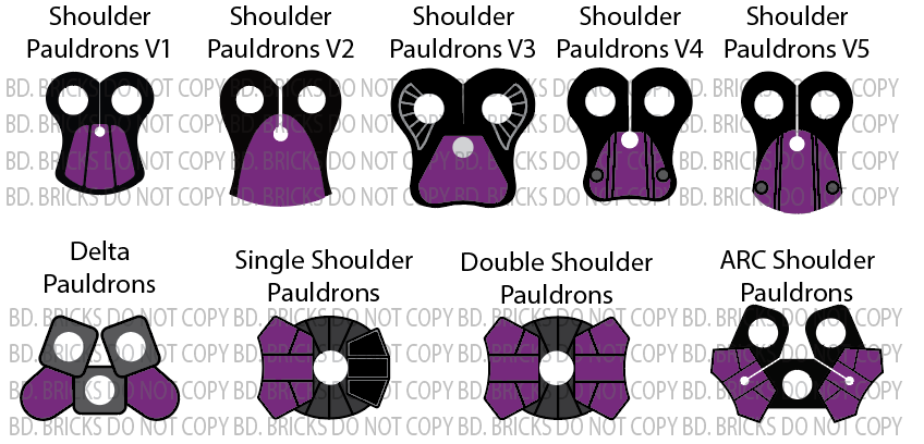 Basic Colors Pauldrons